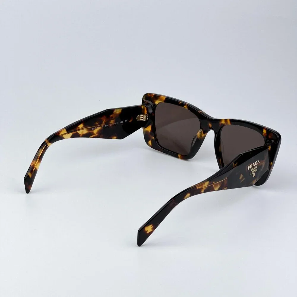 Prada PR08YS 01V8C1 Men BRAND NEW Sunglasses Havana Honey Brown Cat Eye